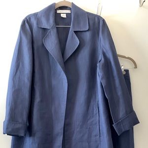 Ellen tracy 2pc linen pants set